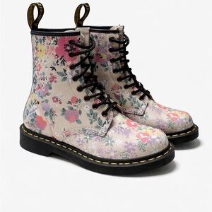 Dr. Martens Floral Ankle Boots - Multicolor